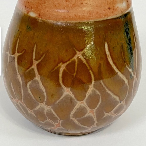 Coral Glaze Studio Pottery Stoneware Coffee Mug - Picture 5 of 10